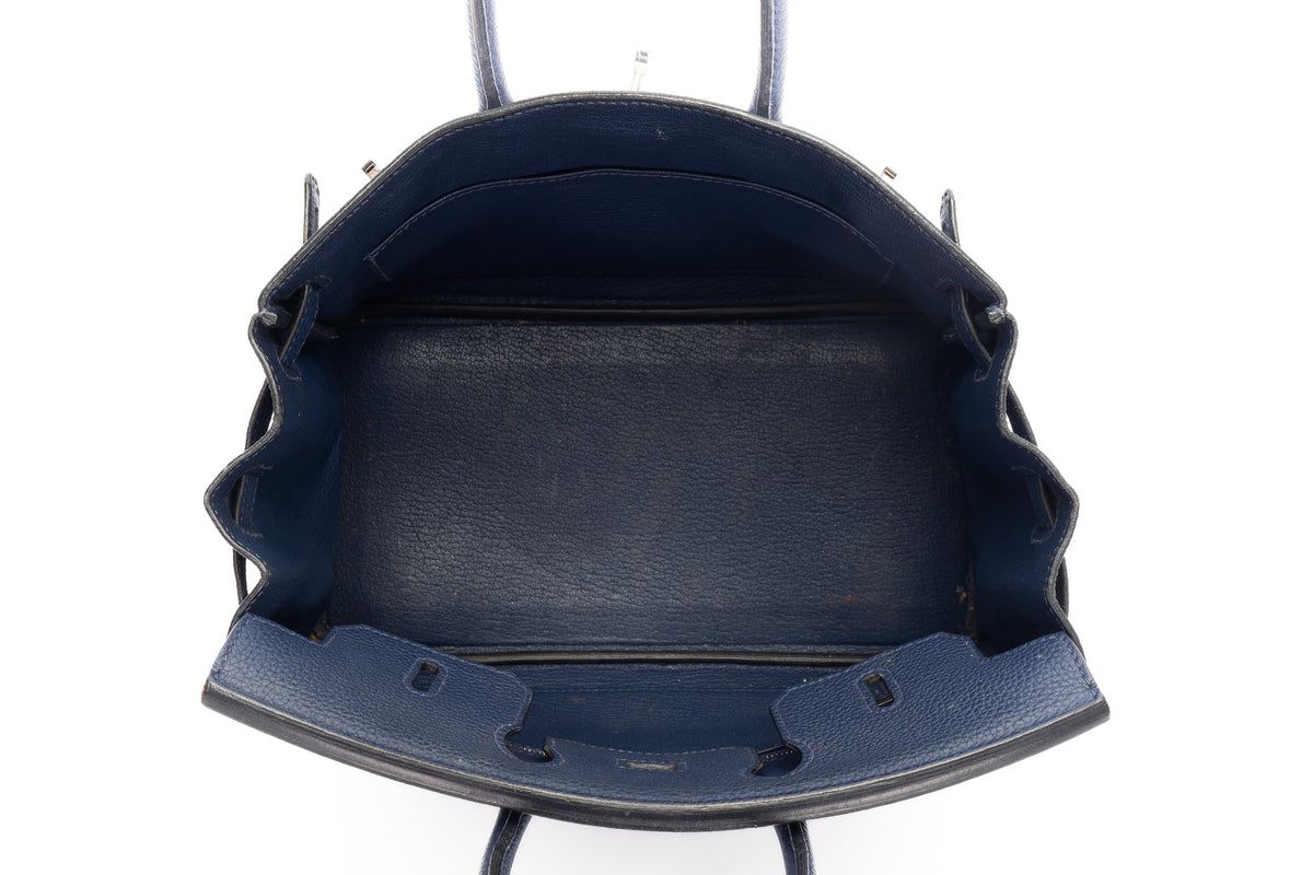 Hermès Birkin 25 Bleu Sapphir Togo Palladium Hardware - view 10