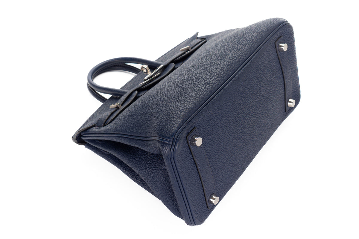Hermès Birkin 25 Bleu Sapphir Togo Palladium Hardware - view 11
