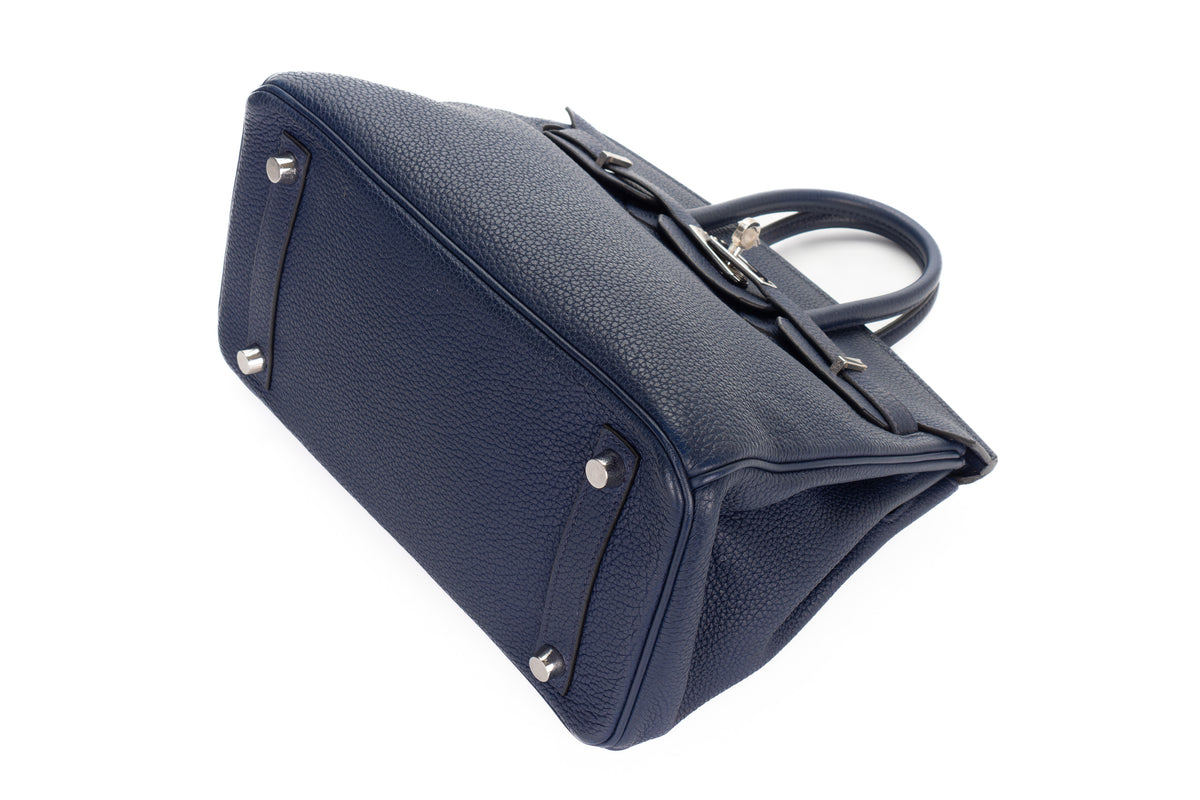 Hermès Birkin 25 Bleu Sapphir Togo Palladium Hardware - view 12