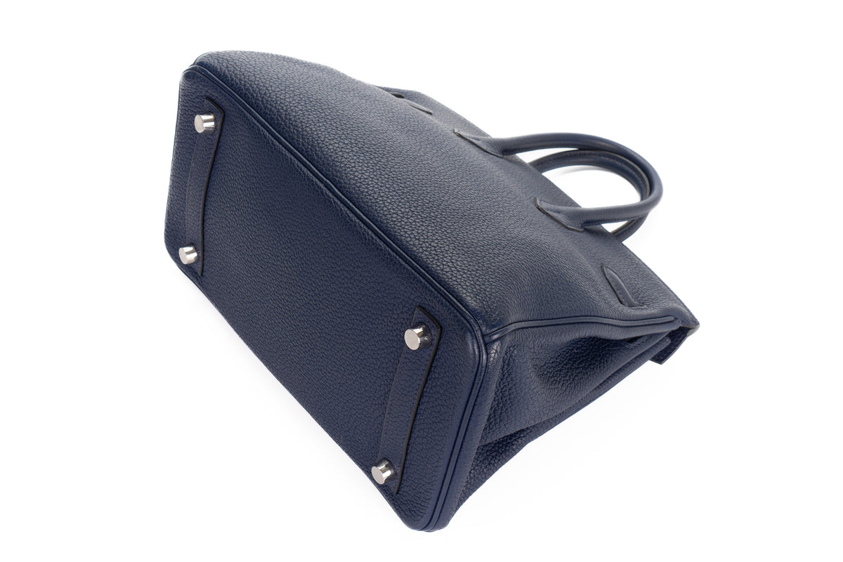 Hermès Birkin 25 Bleu Sapphir Togo Palladium Hardware - view 14