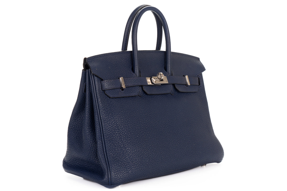 Hermès Birkin 25 Bleu Sapphir Togo Palladium Hardware - view 2