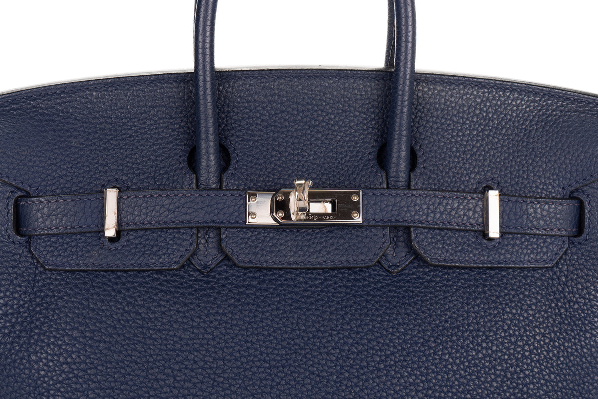 Hermès Birkin 25 Bleu Sapphir Togo Palladium Hardware - view 7
