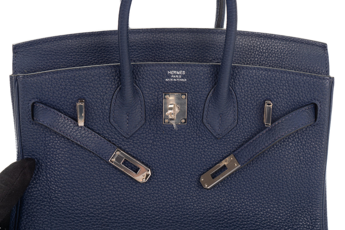 Hermès Birkin 25 Bleu Sapphir Togo Palladium Hardware - view 9