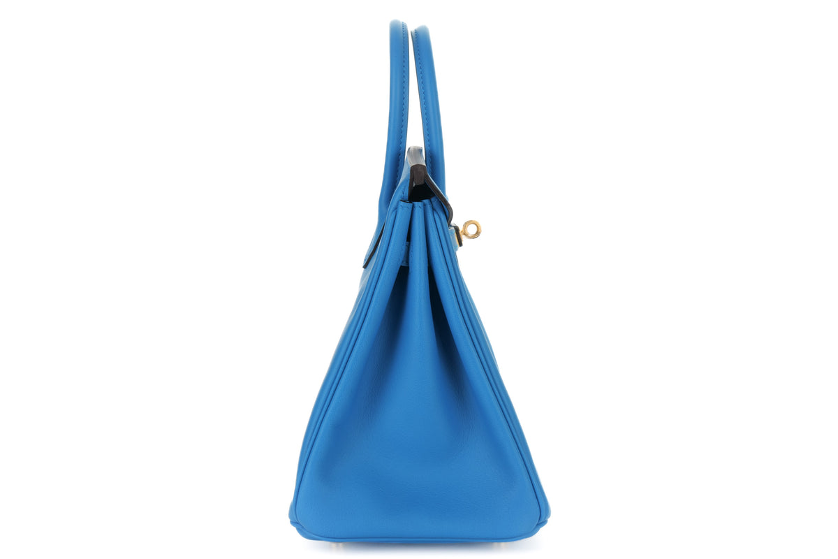 Hermès Birkin 25 Blue Zanzibar Swift Gold Hardware - view 5