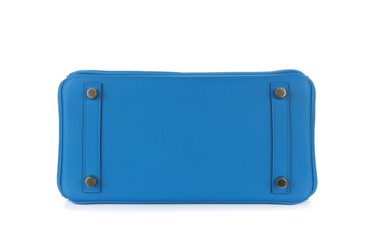 Hermès Birkin 25 Blue Zanzibar Swift Gold Hardware - view 6