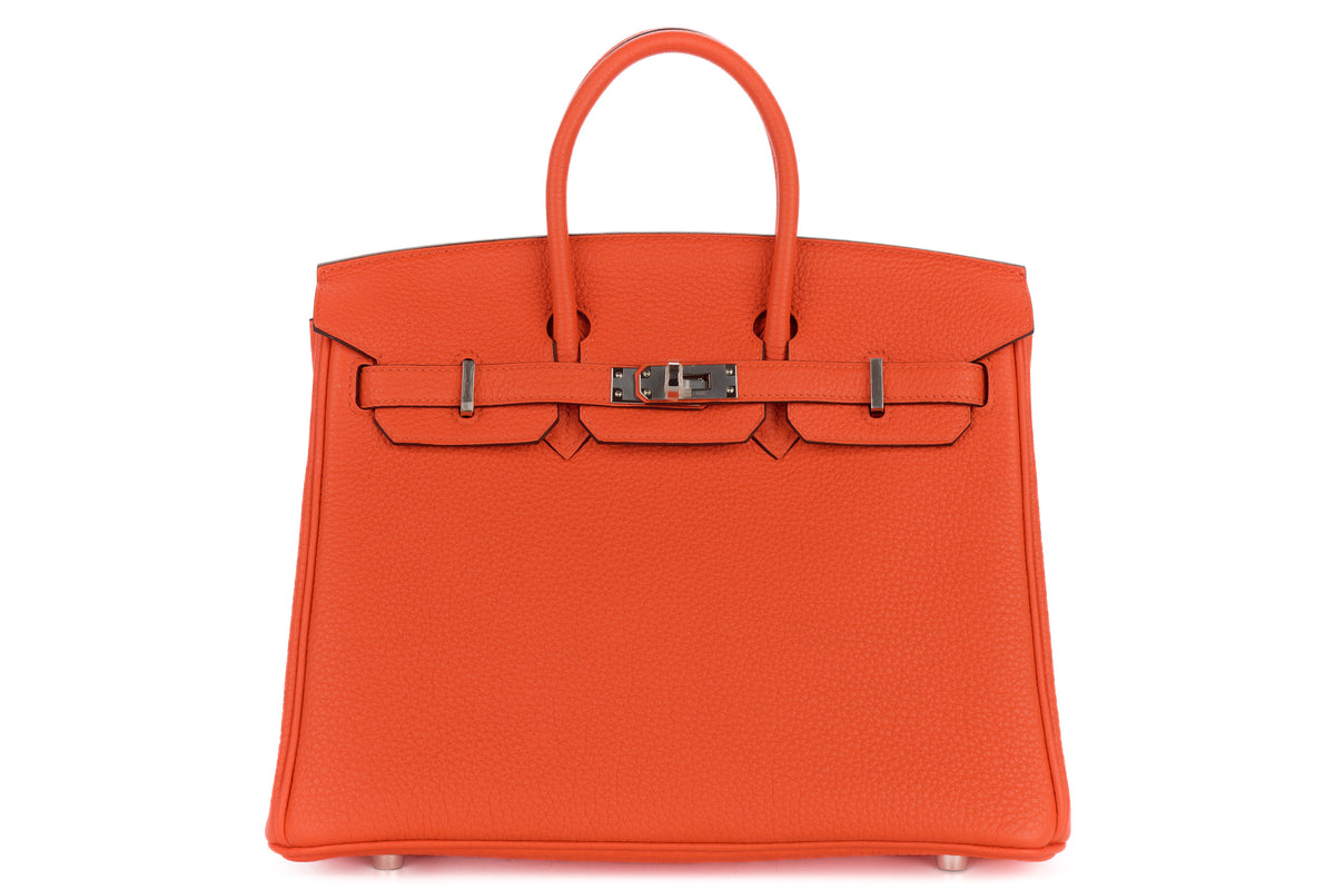 Hermès Birkin 25 Capucine Togo Palladium Hardware - view 1