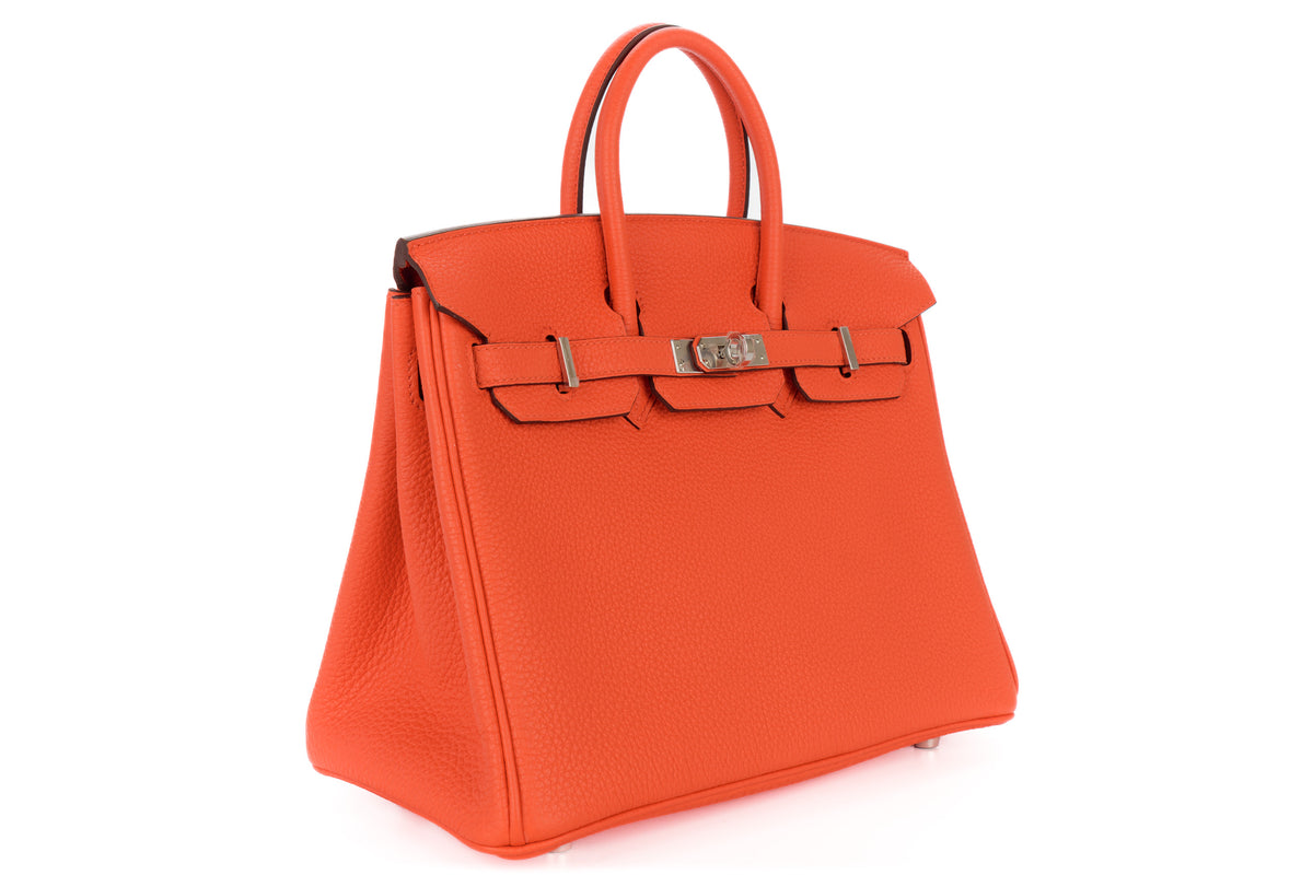 Hermès Birkin 25 Capucine Togo Palladium Hardware - view 2