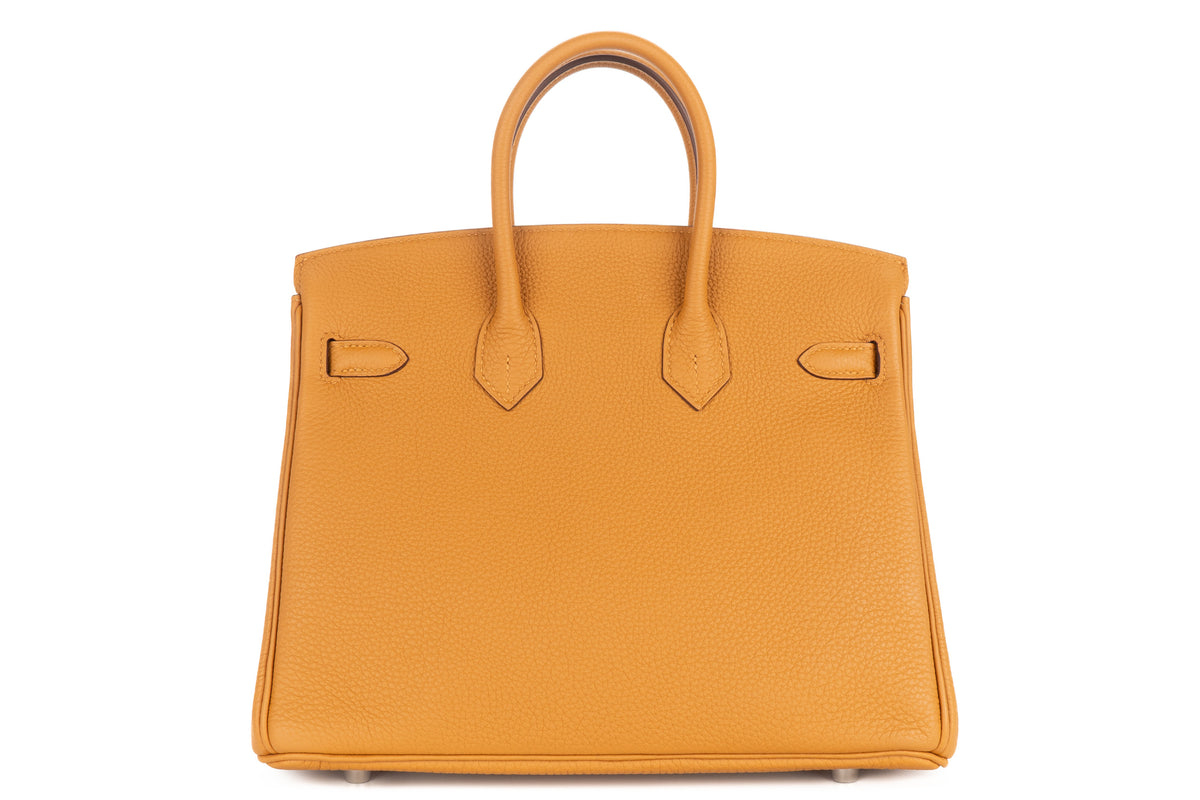 Hermès Birkin 25 Caramel Verso Lime Togo Palladium Hardware - view 3
