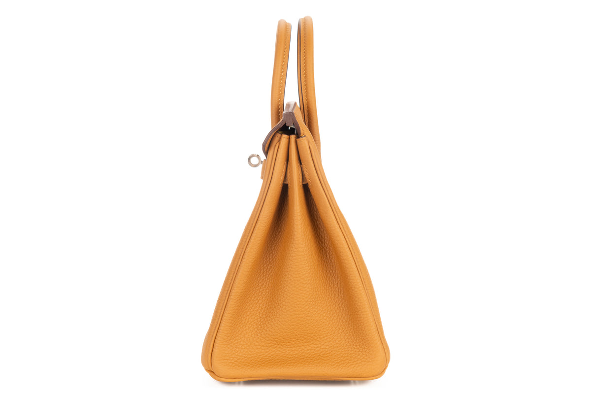 Hermès Birkin 25 Caramel Verso Lime Togo Palladium Hardware - view 4