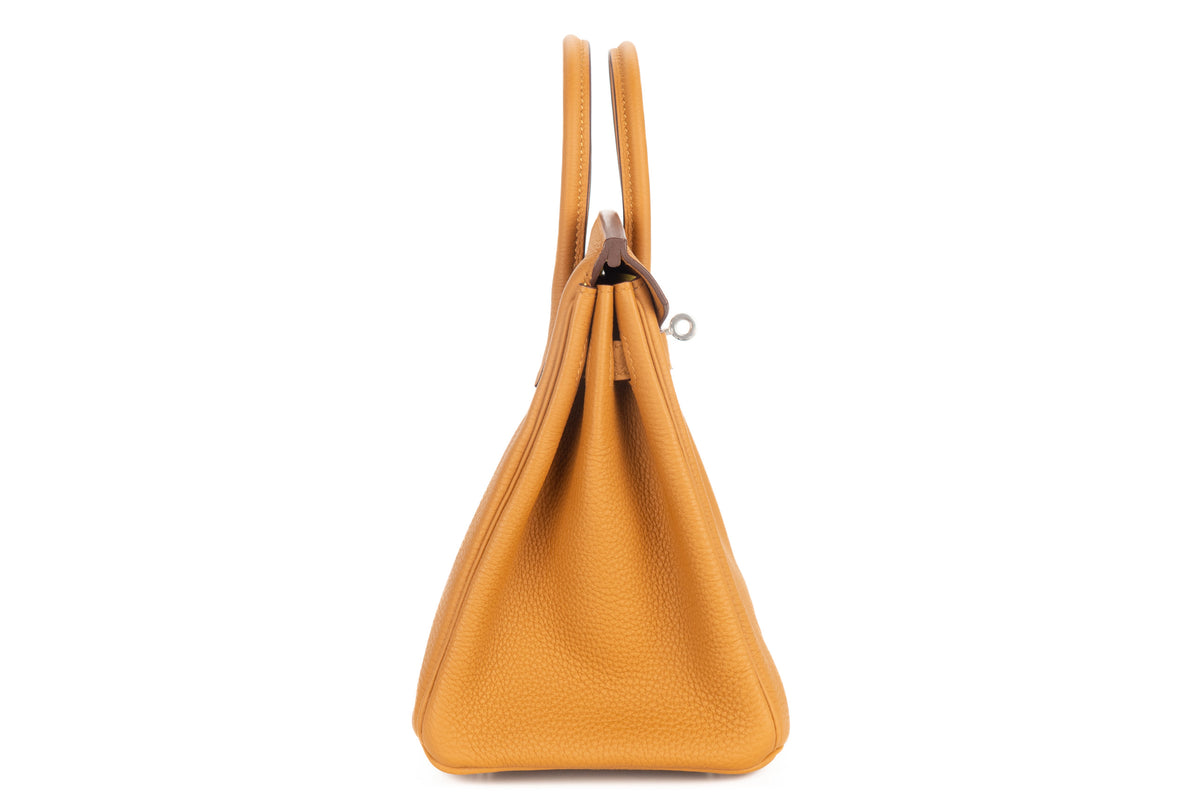 Hermès Birkin 25 Caramel Verso Lime Togo Palladium Hardware - view 5