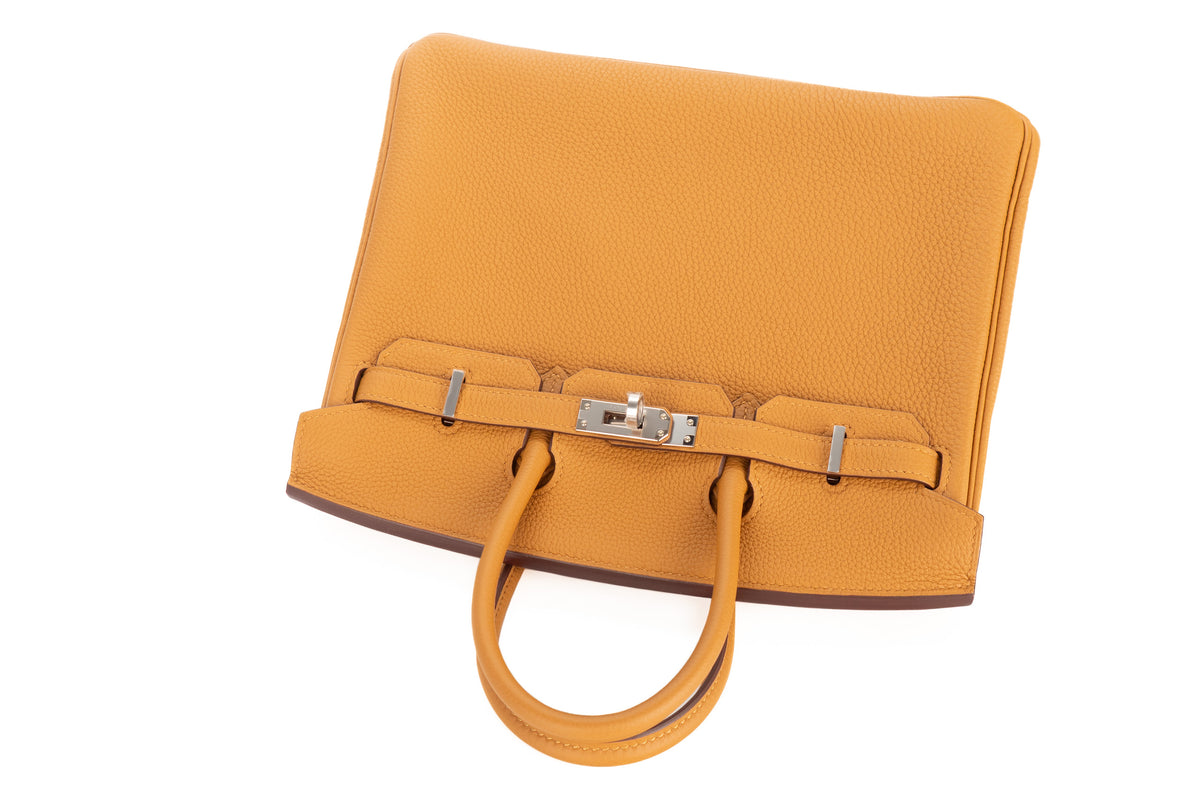 Hermès Birkin 25 Caramel Verso Lime Togo Palladium Hardware - view 8