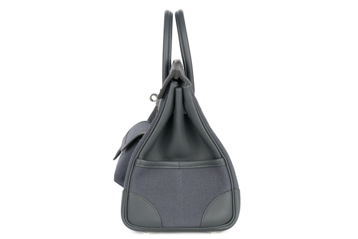 Hermès Birkin 25 Cargo Gris Misty Toile & Swift Palladium Hardware - view 4