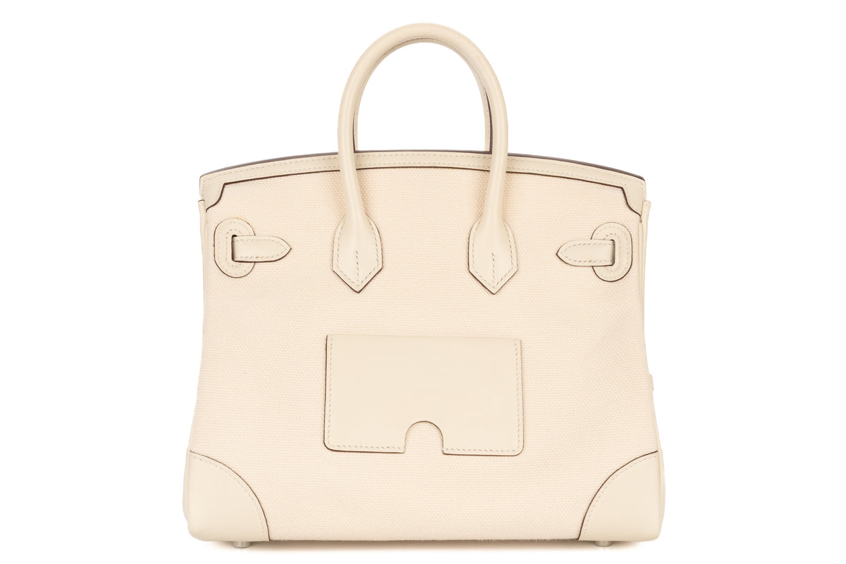 Hermès Birkin 25 Cargo Nata Toile & Swift Palladium Hardware - view 3