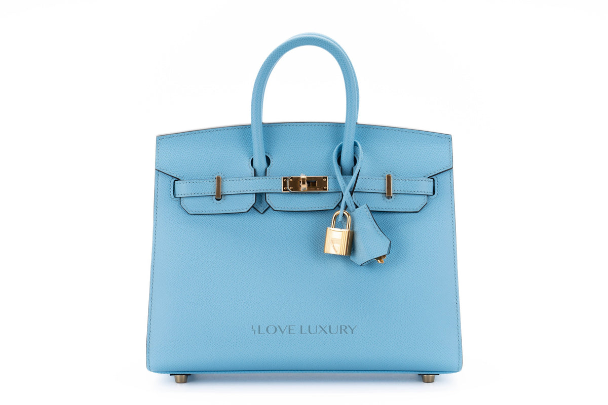 Hermès Birkin 25 Celste Epsom Sellier Gold Hardware - view 1