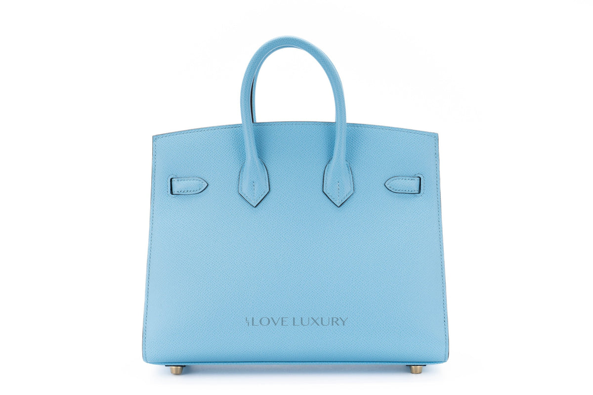 Hermès Birkin 25 Celste Epsom Sellier Gold Hardware - view 3