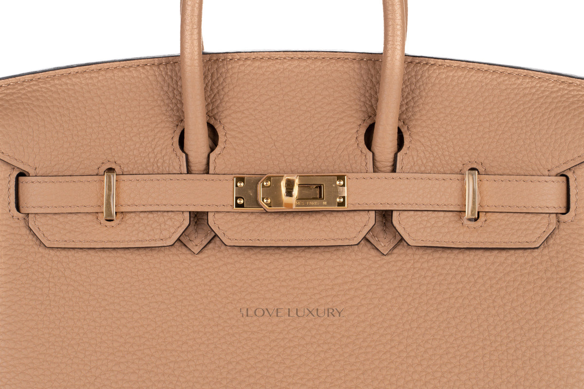 Hermès Birkin 25 Chai Togo Gold Hardware - view 7
