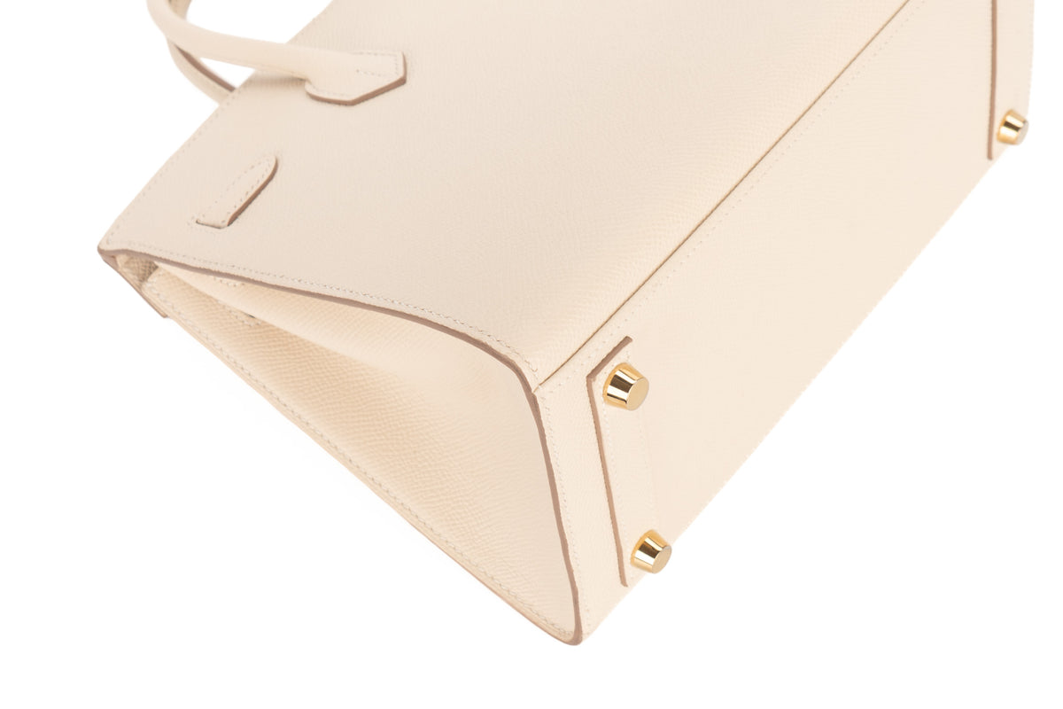 Hermès Birkin 25 Craie Epsom Sellier Gold Hardware - view 12