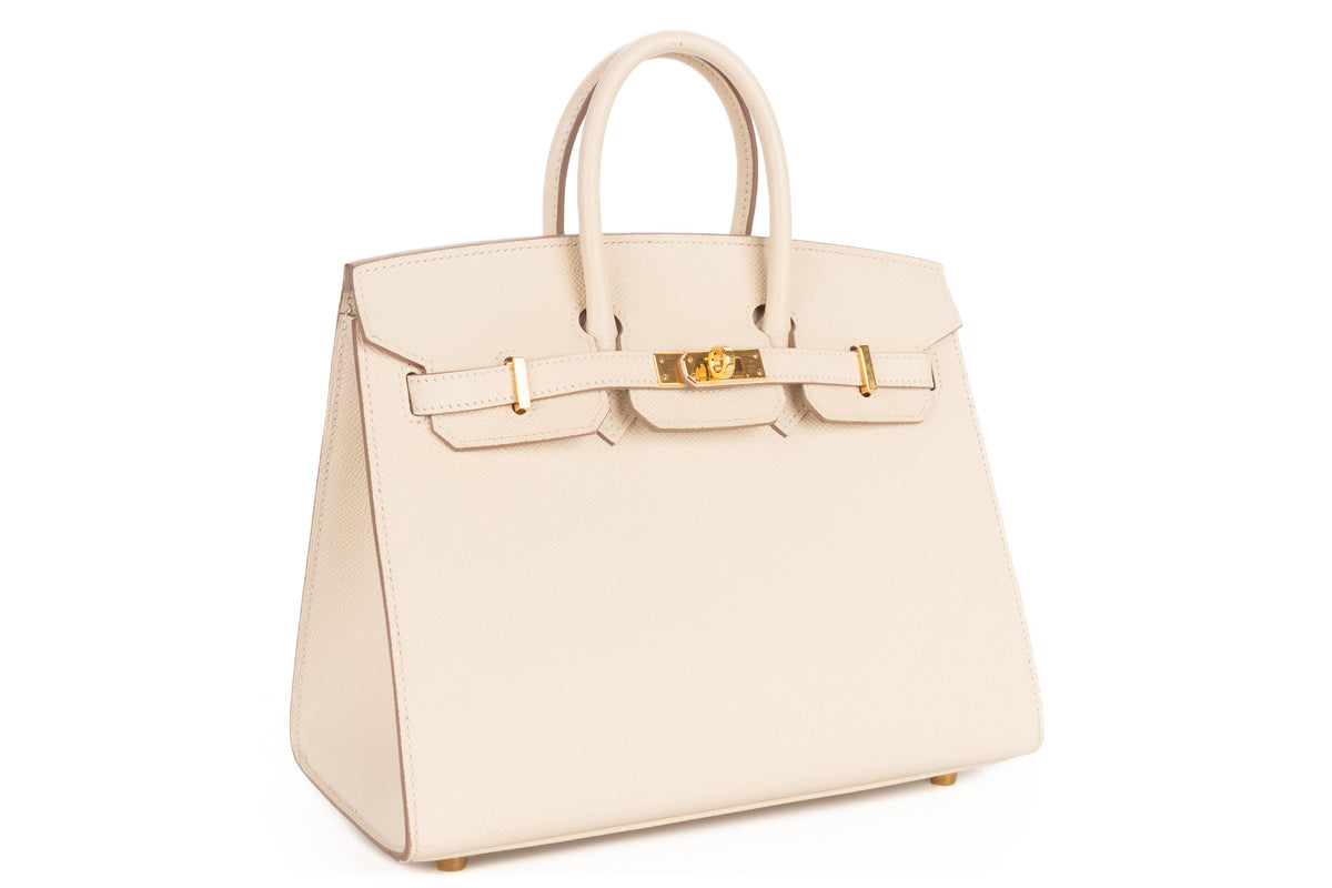 Hermès Birkin 25 Craie Epsom Sellier Gold Hardware - view 2