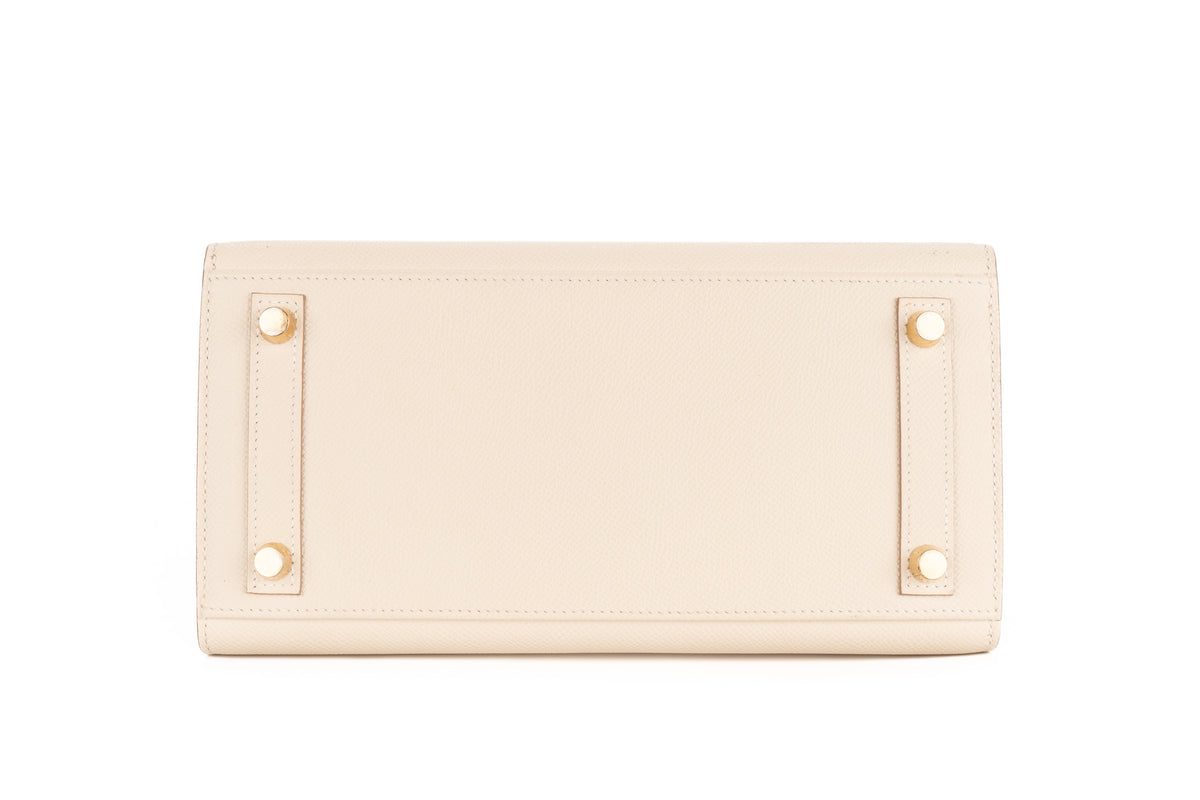 Hermès Birkin 25 Craie Epsom Sellier Gold Hardware - view 6