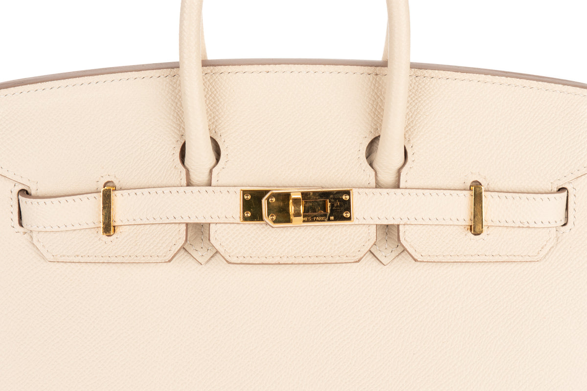 Hermès Birkin 25 Craie Epsom Sellier Gold Hardware - view 7