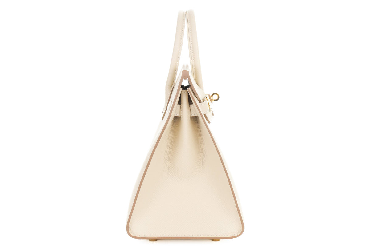 Hermès Birkin 25 Craie Epsom Sellier Gold Hardware - view 5
