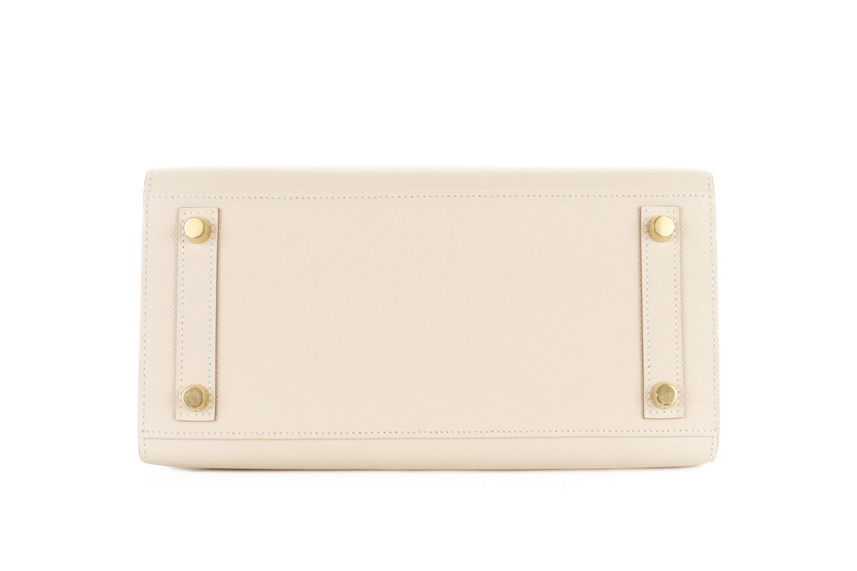 Hermès Birkin 25 Craie Epsom Sellier Gold Hardware - view 6