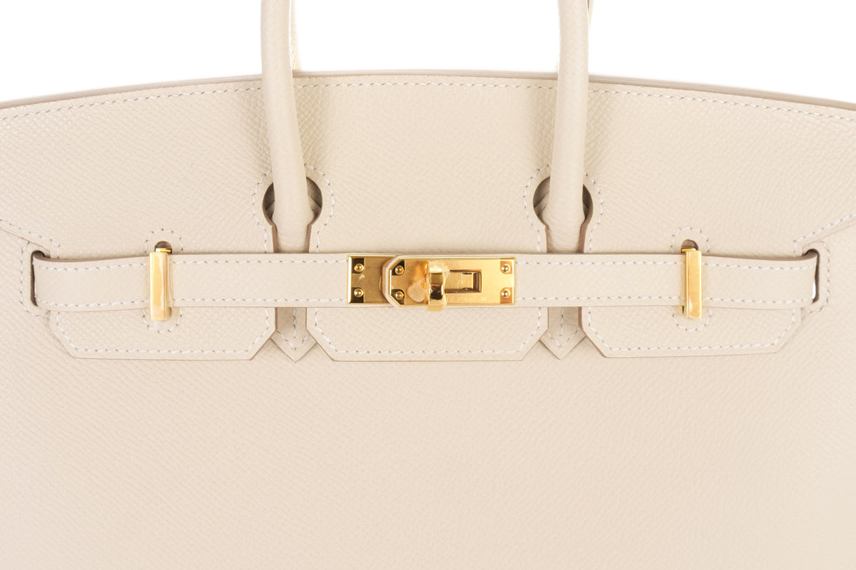 Hermès Birkin 25 Craie Epsom Sellier Gold Hardware - view 7