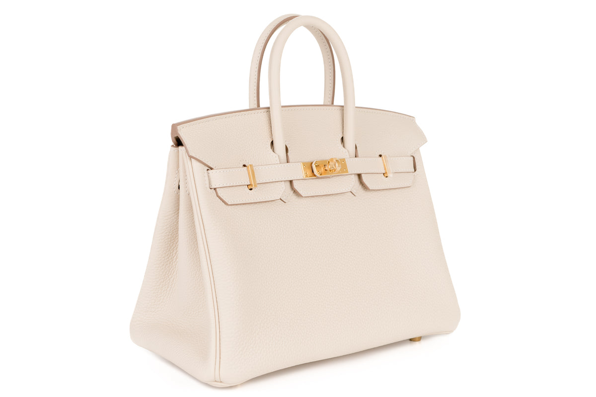 Hermès Birkin 25 Craie Togo Gold Hardware - view 2