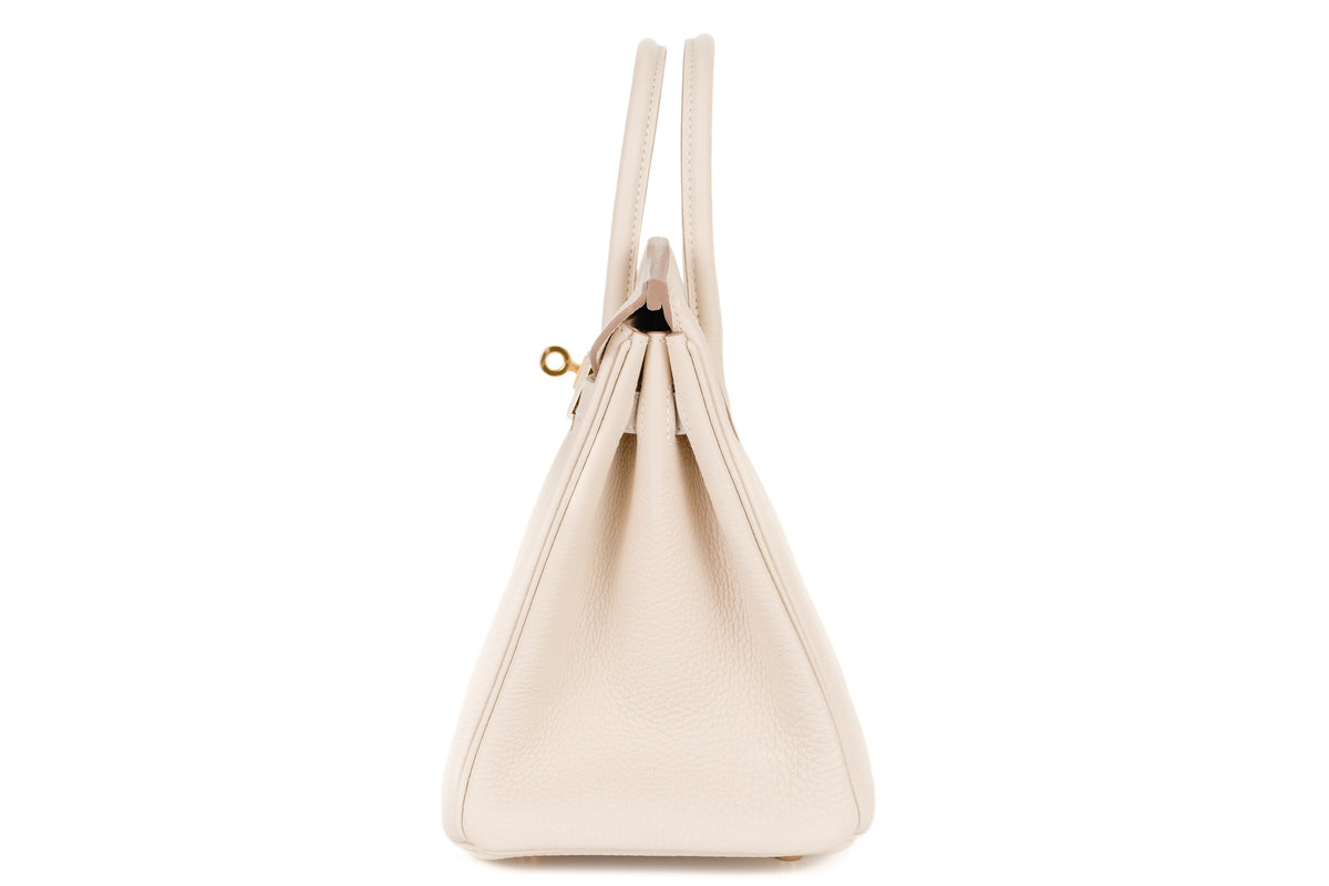 Hermès Birkin 25 Craie Togo Gold Hardware - view 4