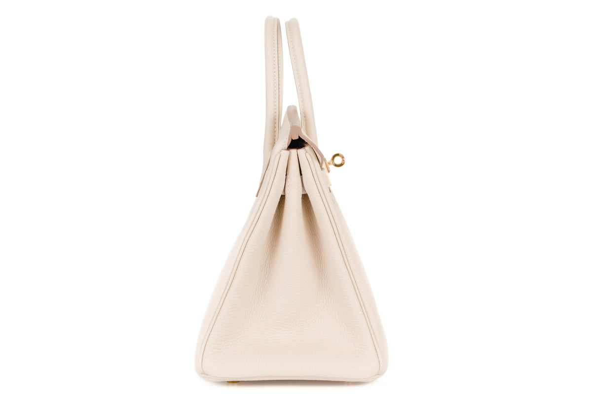 Hermès Birkin 25 Craie Togo Gold Hardware - view 5