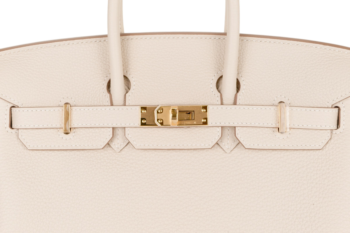 Hermès Birkin 25 Craie Togo Gold Hardware - view 7
