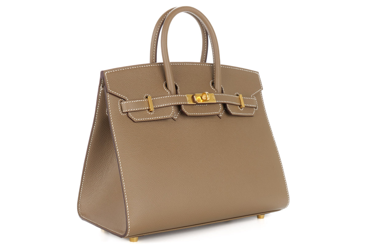 Hermès Birkin 25 Etoupe Epsom Gold Hardware - view 2