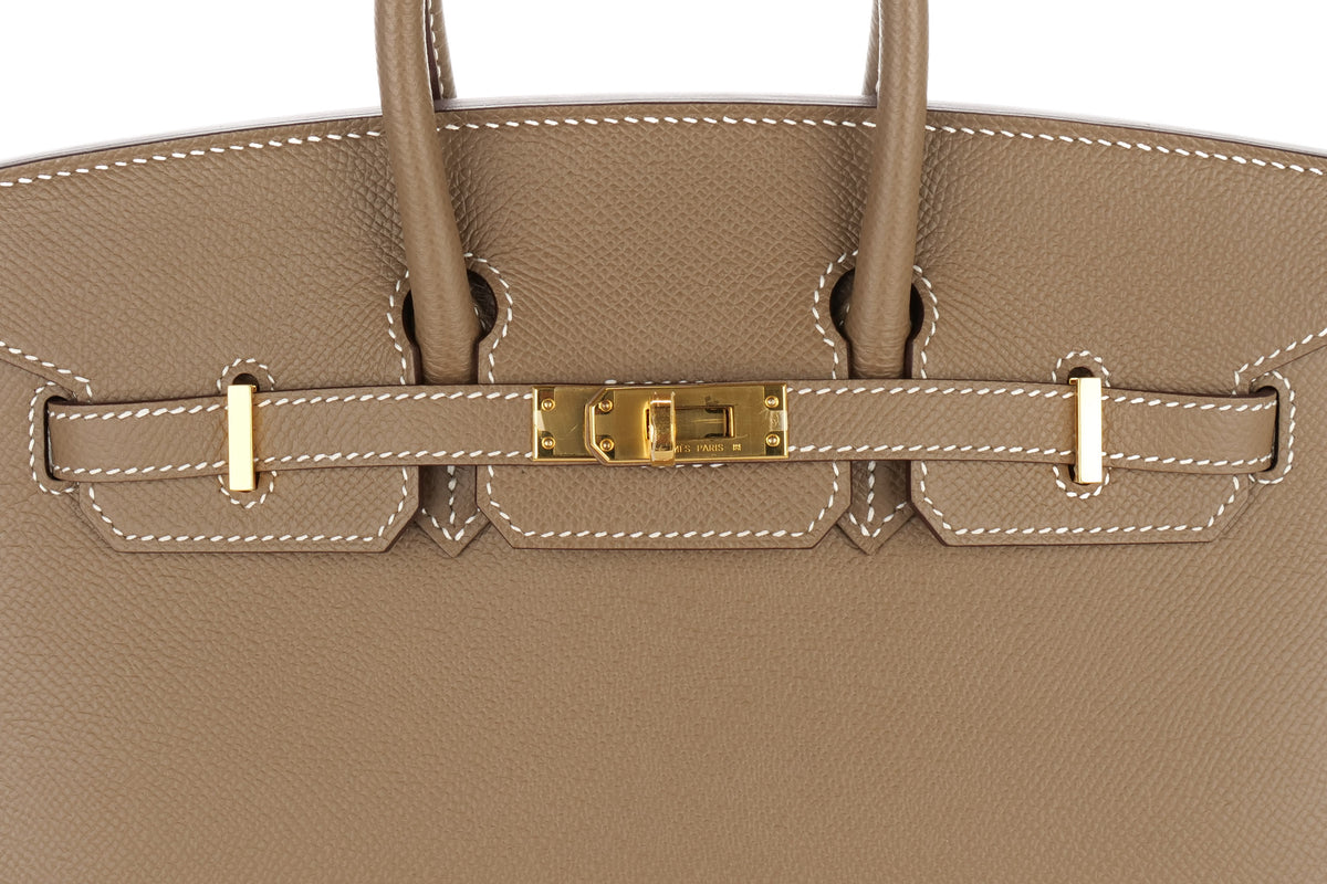 Hermès Birkin 25 Etoupe Epsom Gold Hardware - view 7