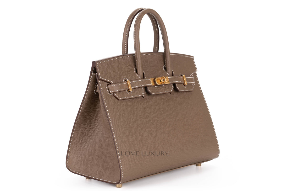 Hermès Birkin 25 Etoupe Epsom Sellier Gold Hardware - view 2
