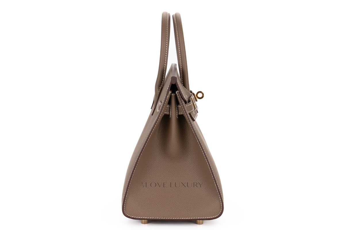Hermès Birkin 25 Etoupe Epsom Sellier Gold Hardware - view 5