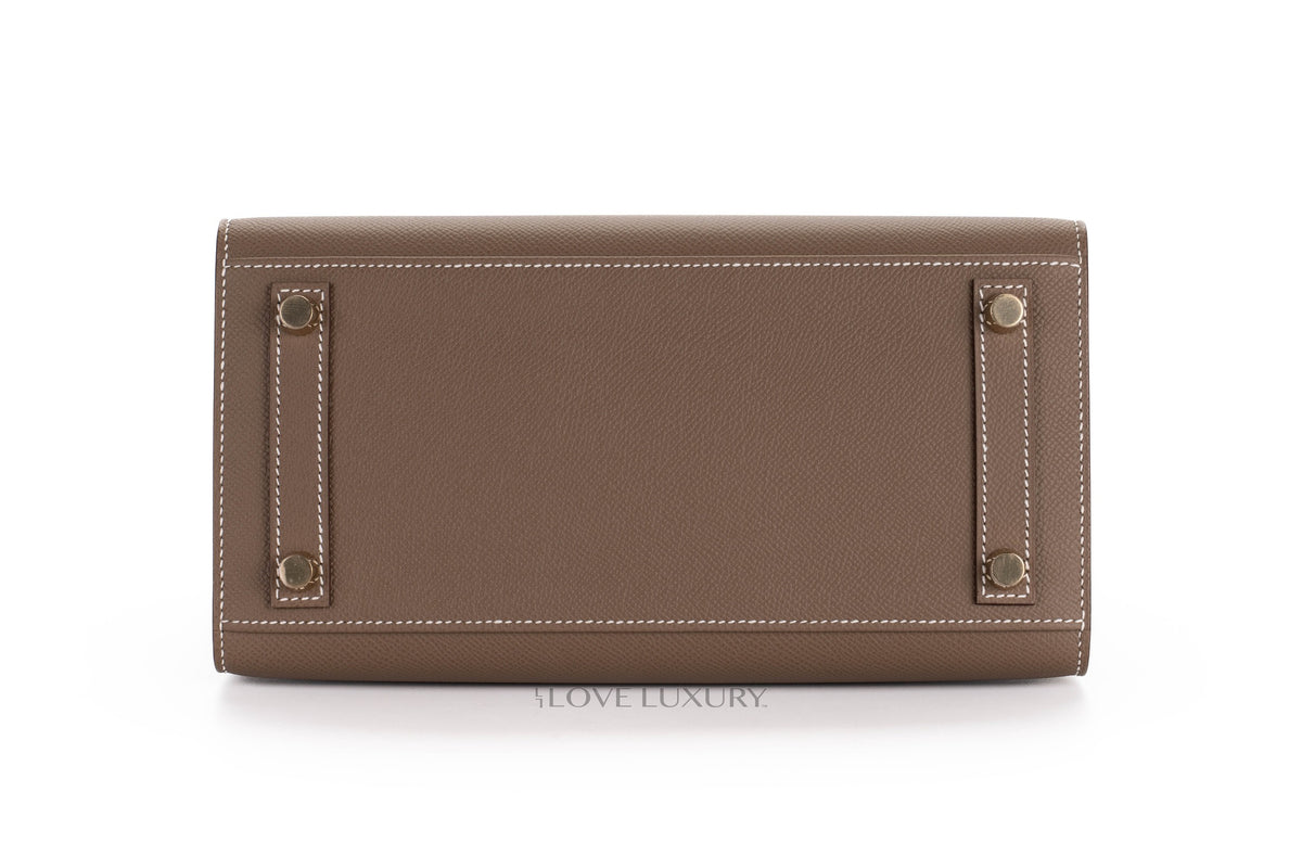 Hermès Birkin 25 Etoupe Epsom Sellier Gold Hardware - view 6
