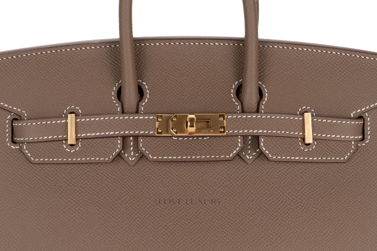 Hermès Birkin 25 Etoupe Epsom Sellier Gold Hardware - view 7