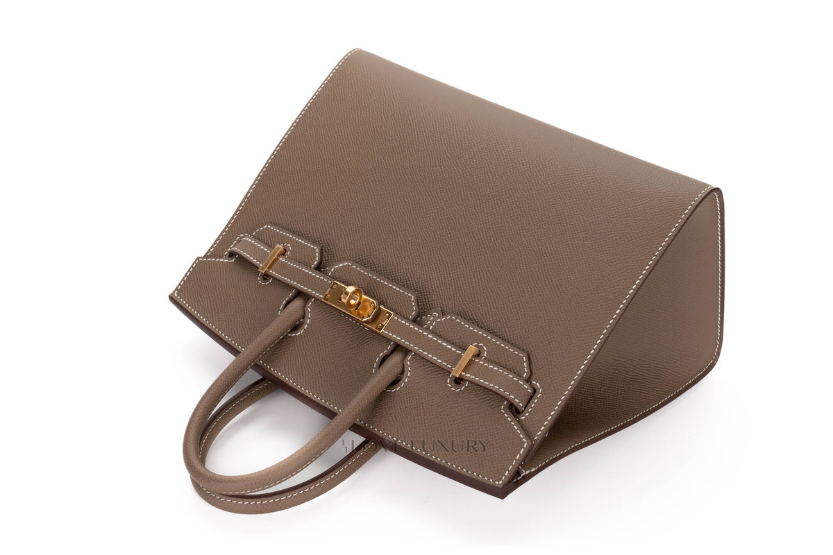 Hermès Birkin 25 Etoupe Epsom Sellier Gold Hardware - view 8