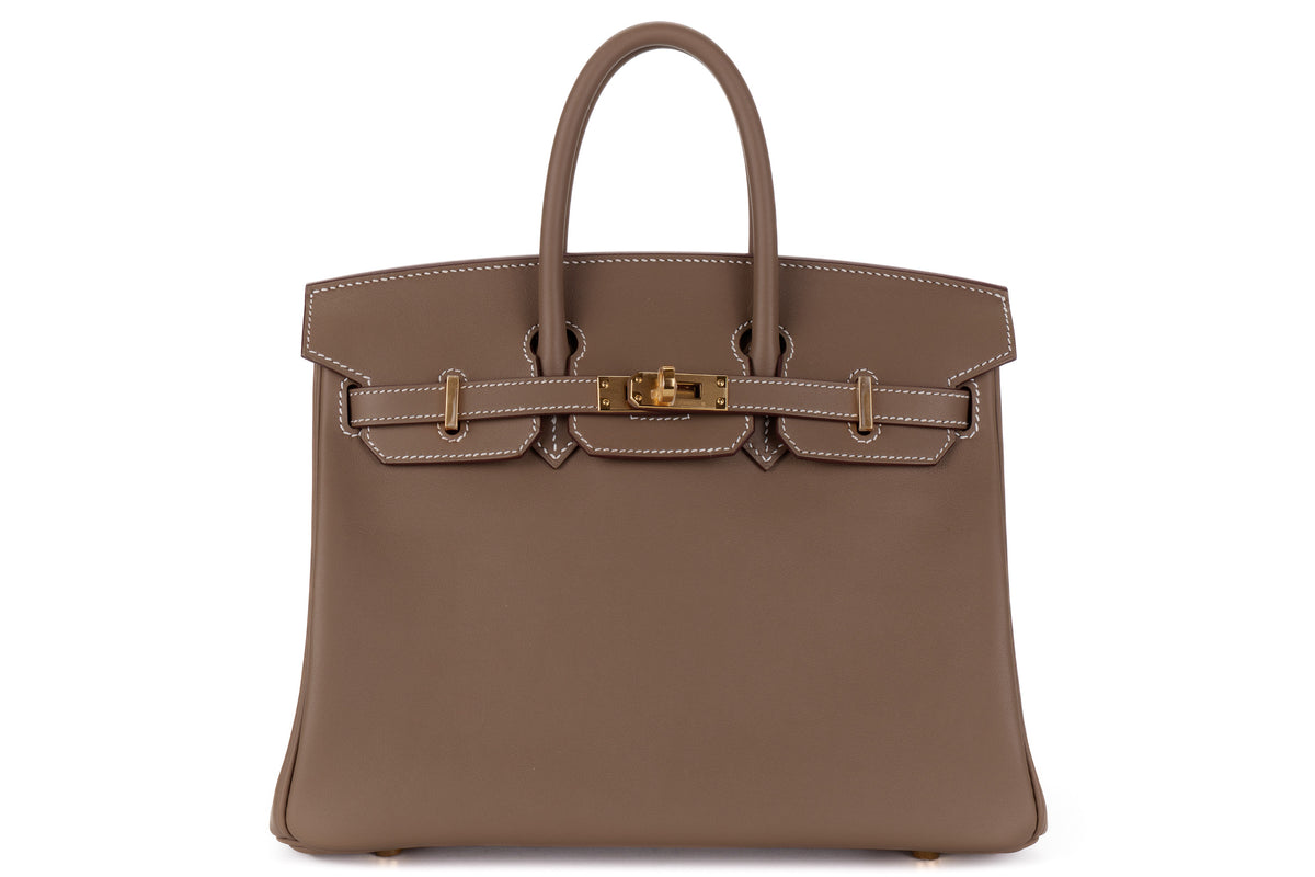 Hermès Birkin 25 Etoupe Swift Gold Hardware - view 1