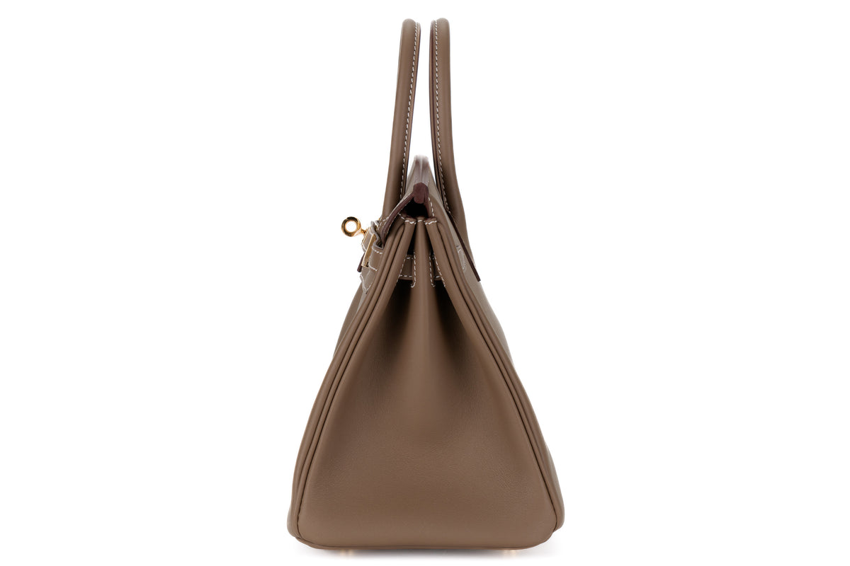Hermès Birkin 25 Etoupe Swift Gold Hardware - view 4