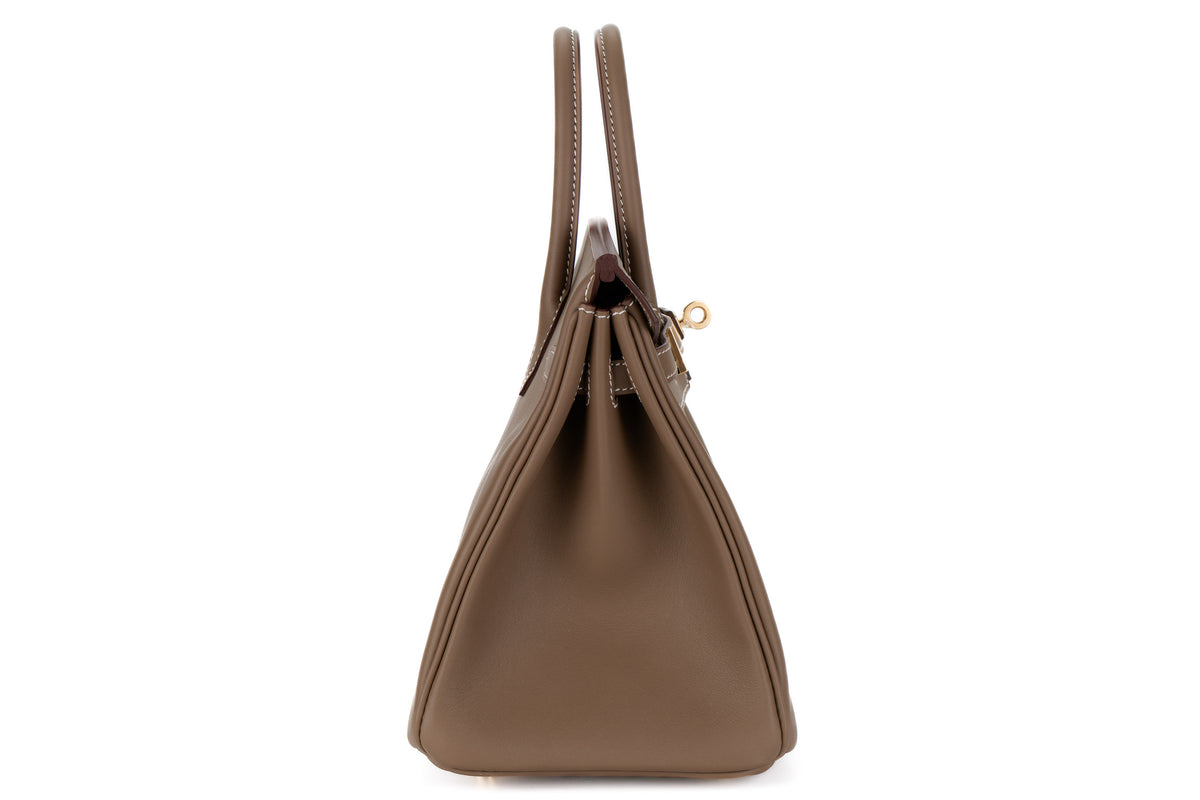 Hermès Birkin 25 Etoupe Swift Gold Hardware - view 5