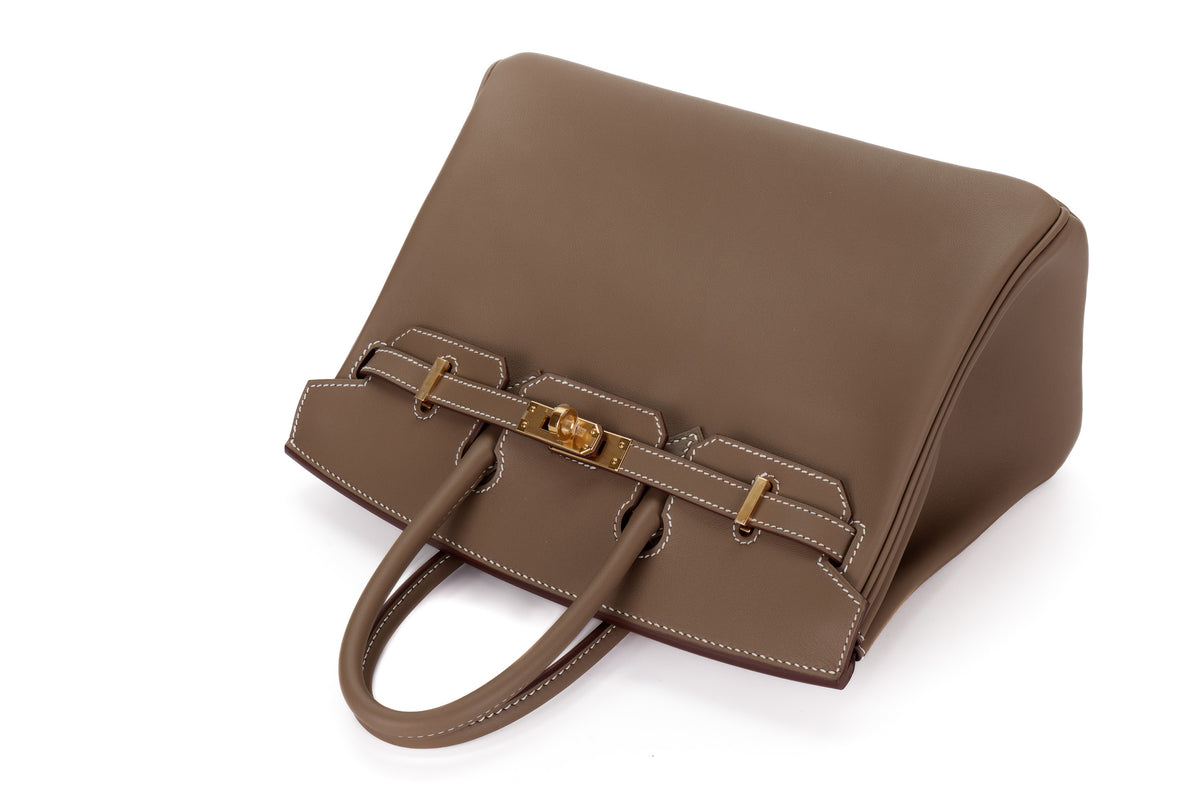Hermès Birkin 25 Etoupe Swift Gold Hardware - view 8