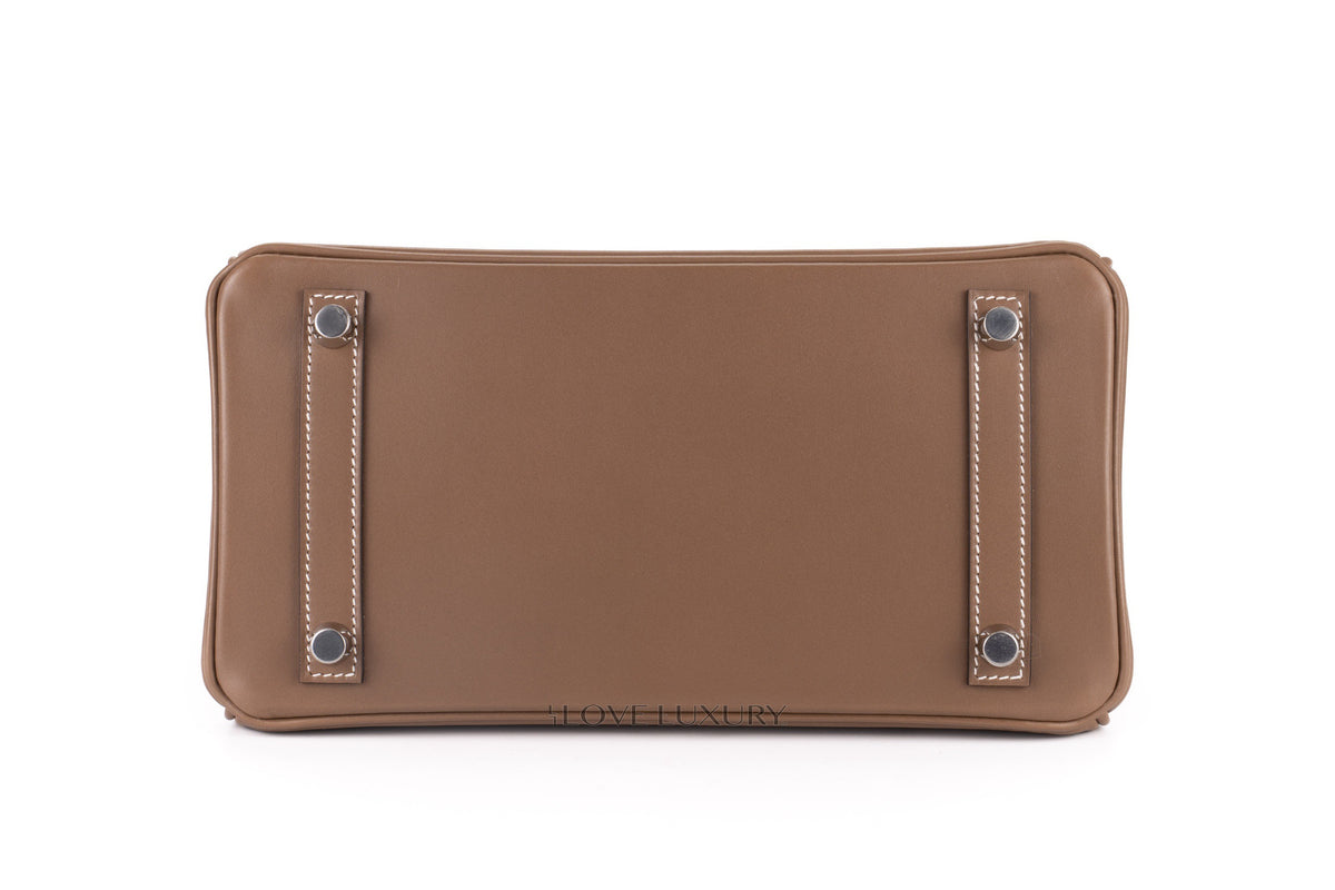 Hermès Birkin 25 Etoupe Tadelakt Palladium Hardware - view 6