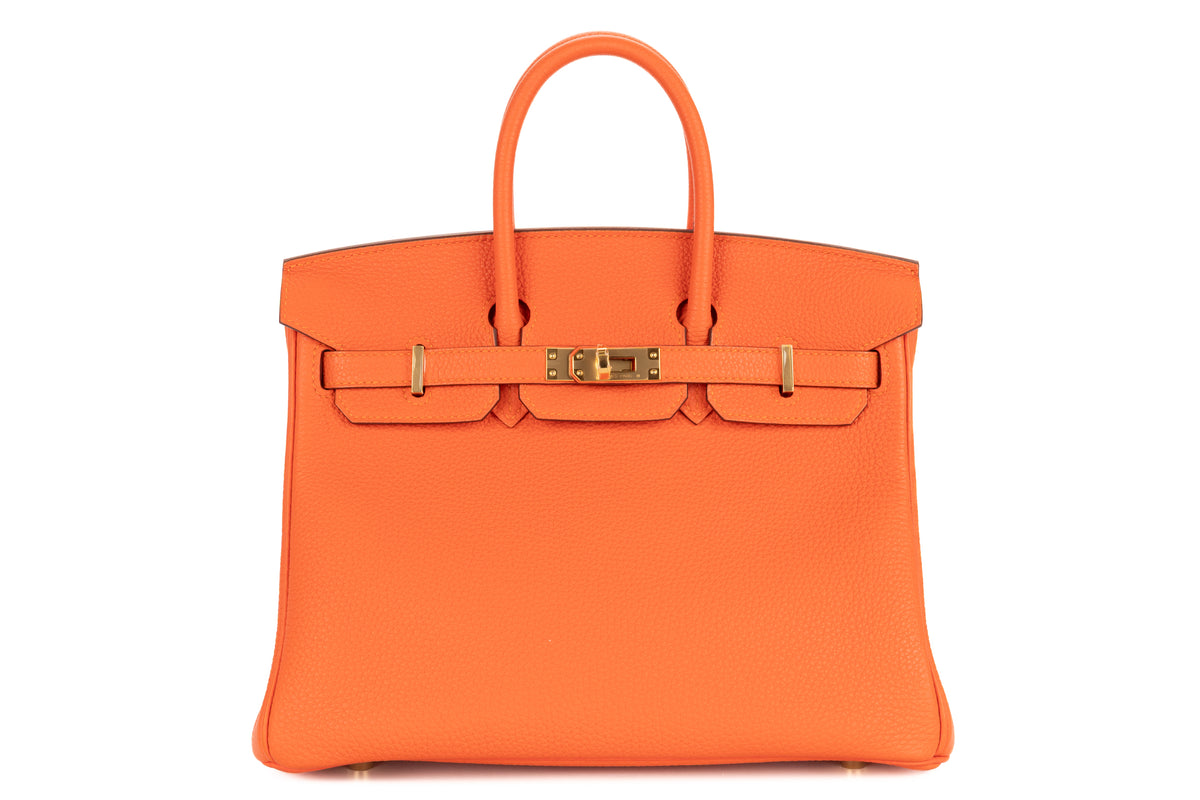 Hermès Birkin 25 Feu Togo Gold Hardware - view 1