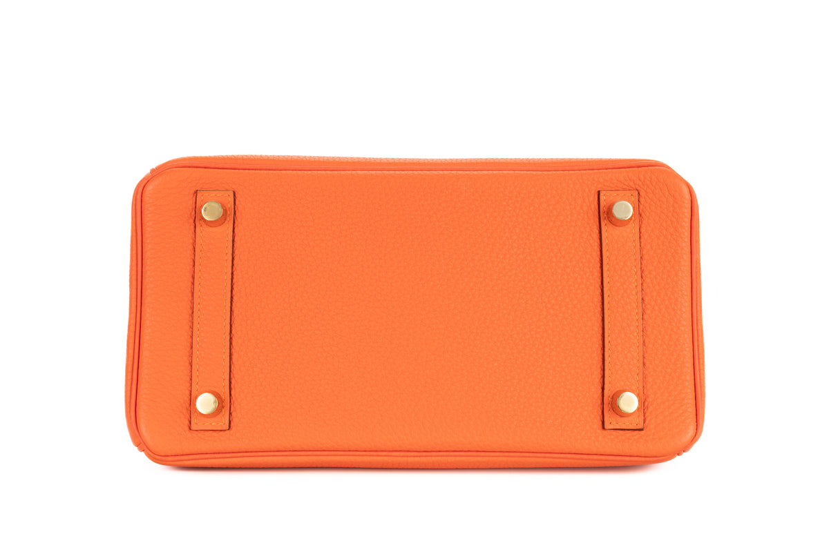 Hermès Birkin 25 Feu Togo Gold Hardware - view 6