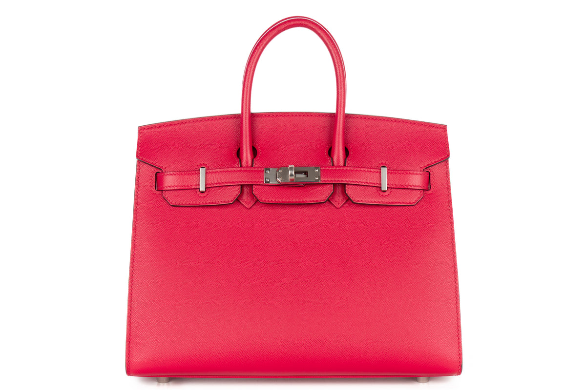 Hermès Birkin 25 Framboise Madame Sellier Palladium Hardware - view 1