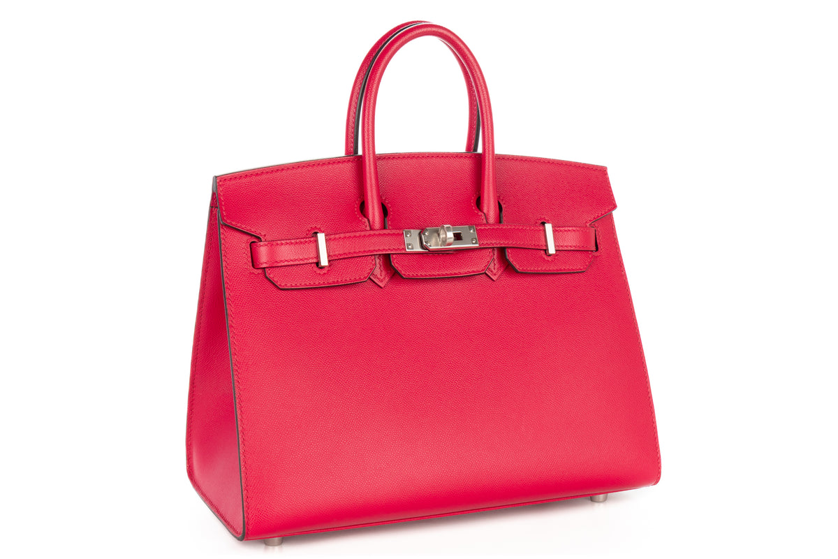Hermès Birkin 25 Framboise Madame Sellier Palladium Hardware - view 2