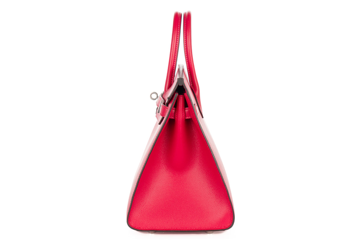 Hermès Birkin 25 Framboise Madame Sellier Palladium Hardware - view 4