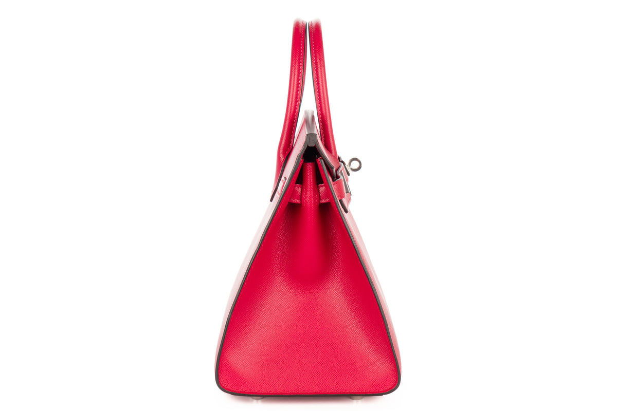 Hermès Birkin 25 Framboise Madame Sellier Palladium Hardware - view 5