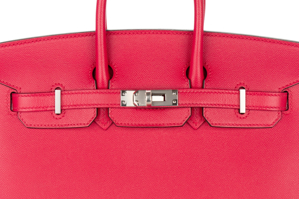 Hermès Birkin 25 Framboise Madame Sellier Palladium Hardware - view 7